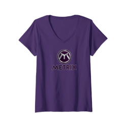 Metrix Logo V Neck Women's Tshirt
